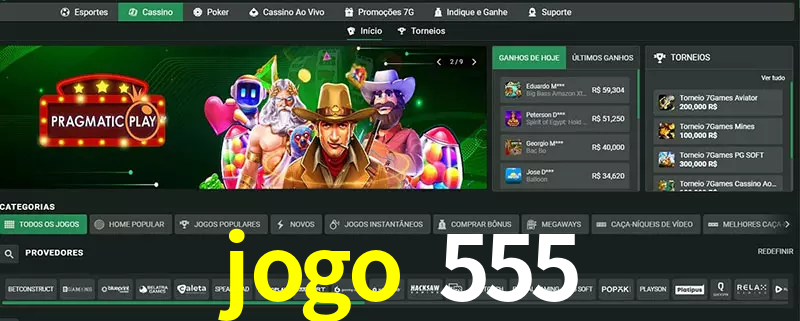 cassino jogo 555